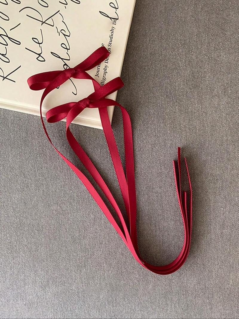 10pcs Women Polyester Colorful Bow Hair Clips, Lace, Elegant, Ballet, Y2K Fairy Hair Accessories, Suitable For Daily Use Claw Clips Hair Claws Hair Barrettes, School Stuff, College, Bows, Cute