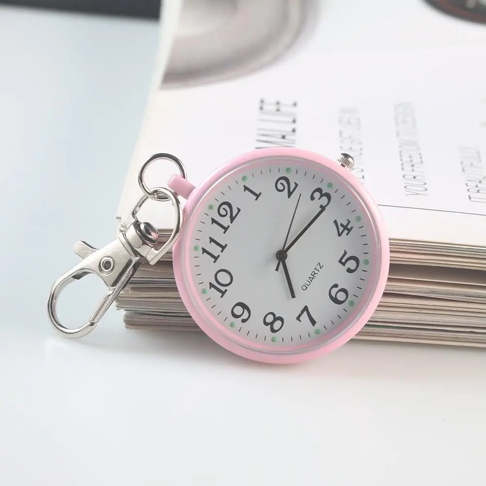 Vintage Pocket Watch Keychain, Retro Quartz Nurse Watch, Large Dial Digital Wall Clock, Ideal for Students, Exams, Daily Use
