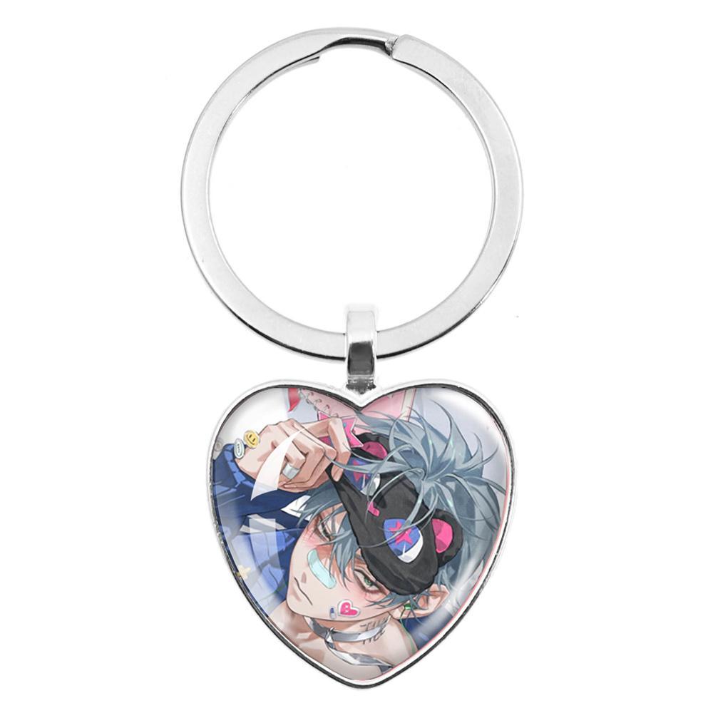 ALIEN STAGE Mizi Sua Till Ivan Hyuna Luka Glass Pendant Keychain Jewelry Accessories Souvenir Key Ring Fans Gift Necklace