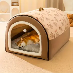 2 in 1 Detachable Pet House, Pet Bed with Handle, Pet Nest, Indoor Pet Nest, Pet Supplies for Small Medium Large Dogs & Cats