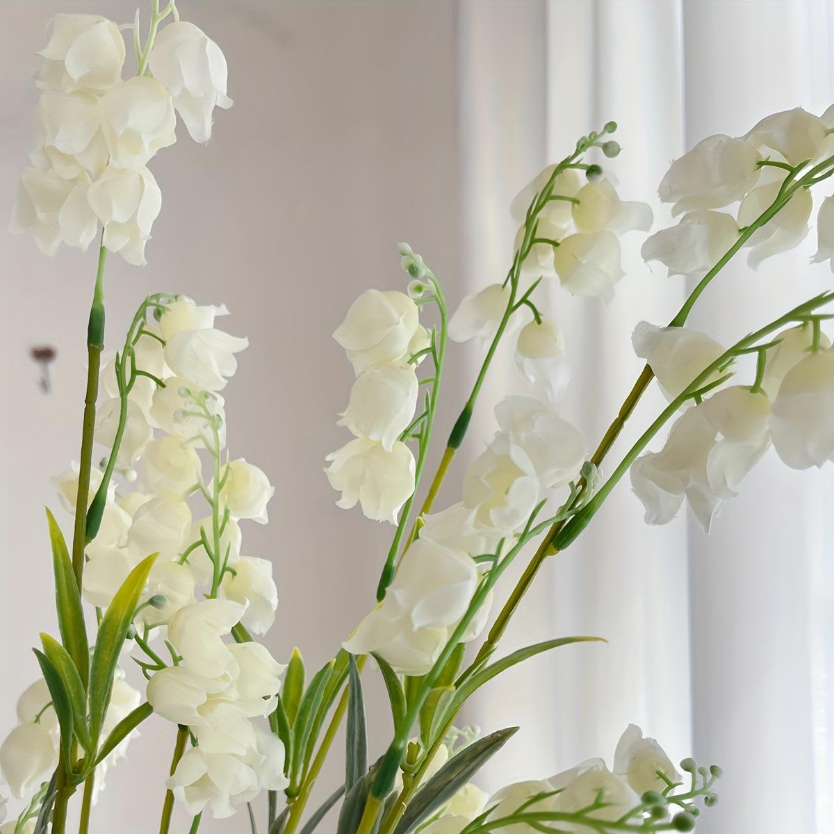 Dreamy Long Branch Bellflower Wind Chime Fake Flowers Factory Direct Soft Decor Garden Decoration, Beautiful Artificial Plant