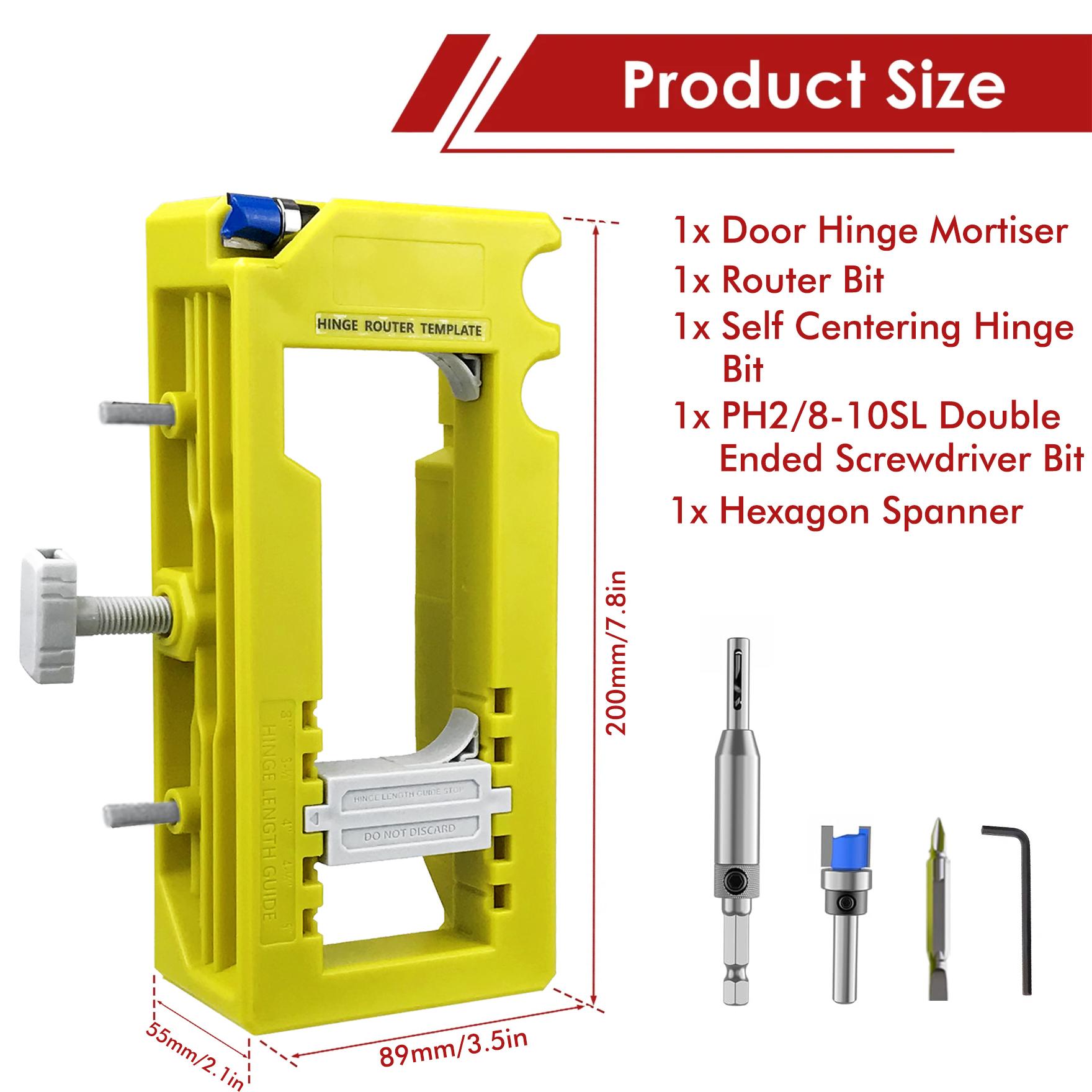 Door Hinge & Door Latch Installation Hardware Tool Kit, Hinge Mortise Template, Easy To Install & Use Chisel Sets, DIY Tools, Suitable for Woodworking Projects, Woodworking DIY
