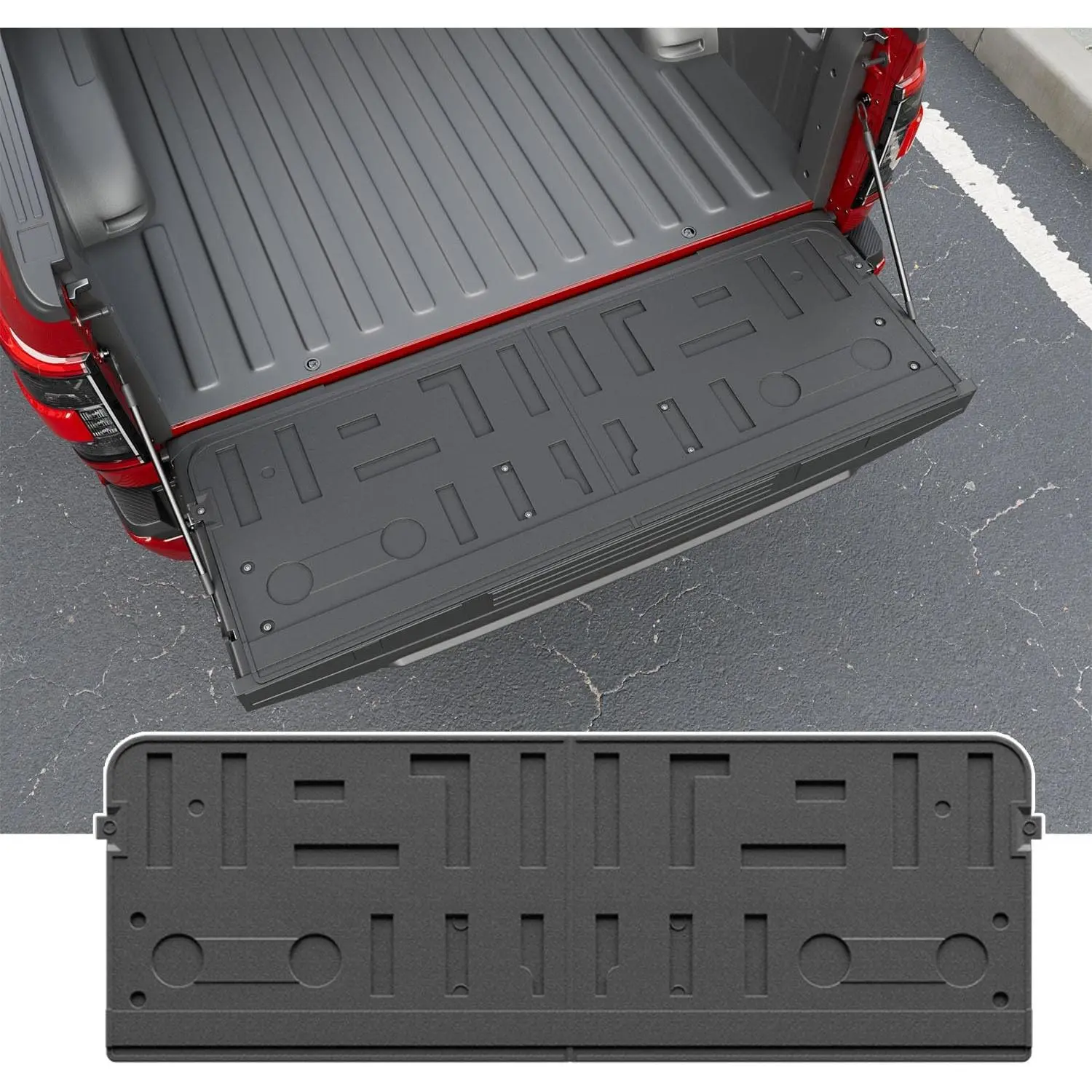 Tailgate Mat Compatible with 2021 2022 2023 2024 2025 2026 Ford F150 Tailgate Cover Tailgate Liner TPE Replacement for 2021 2022 2023 2024 2025 2026 Ford F150 Accessories