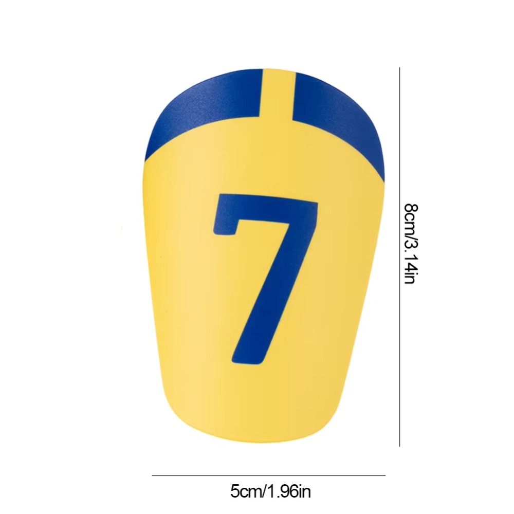 Absorbing Football Shin Pads Portable Leg EVA Thickening Training Shank Board Mini Size Lightweight Soccer Shin Cycling Gear for Women Men Sports PU EVA Material Compact Design