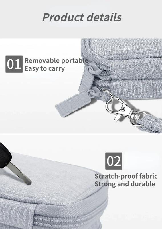 Travel Cable Bag Portable Digital Storage Pouch Charger Data Cable USB Bag Organizer Waterproof Electronic Accessory Storage Bag