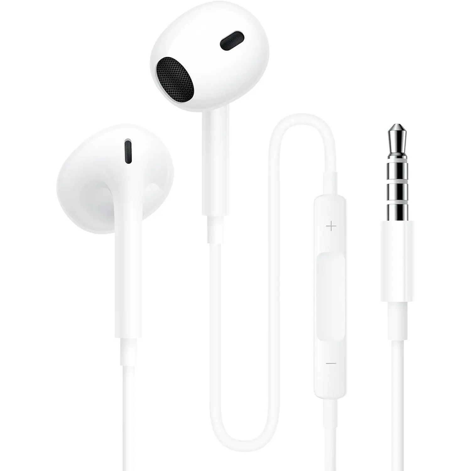 Wired Earbuds,【Ultra Clear Calls & no Noise】 Headphones Earbuds Wired 3.5mm, in-Ear Earphones with Mic, Compatible with iPhone/iPad/Android/Laptop/PC 【2 Pack】