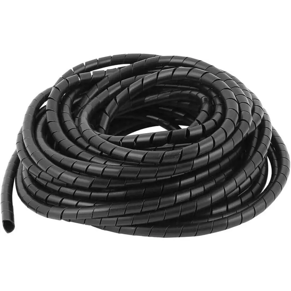 Spiral  Wrap Sleeve 3/8"(10mm) x 24 Ft Cord Organizer for  Wires, Electrical Cables,  and Office Desk Management