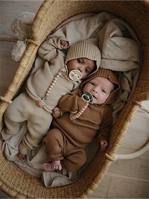 SilkySoft Silicone Baby Pacifier 4-Pack Snowflake Dream |   Made in Denmark |   BPA-Free (0-6 Months)