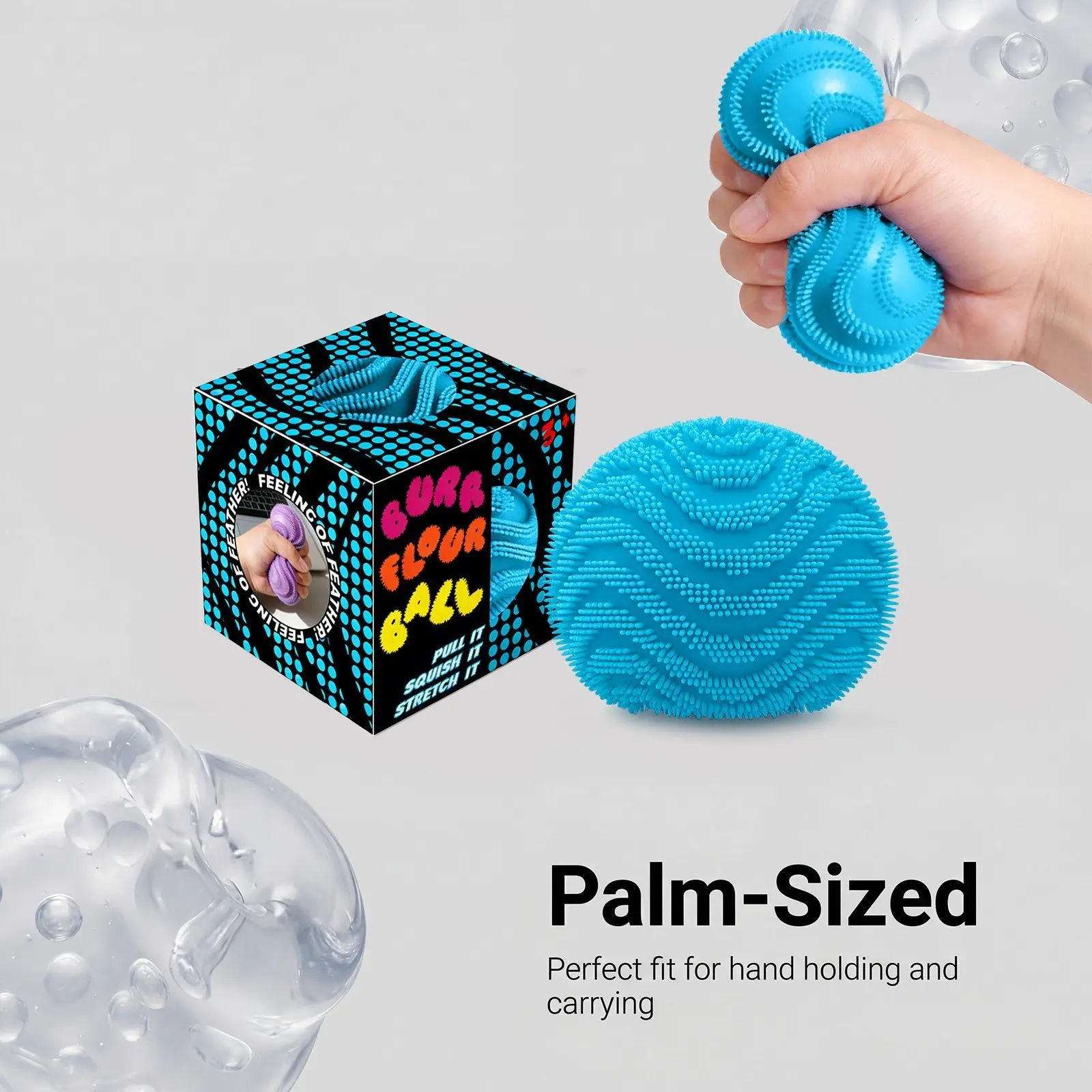 Bestselling Spiky Flour Ball Stress Relief Toy, Squeeze Fun Sensory Stimulation, Perfect Anxiety Relief Tool, Ideal for Relaxation