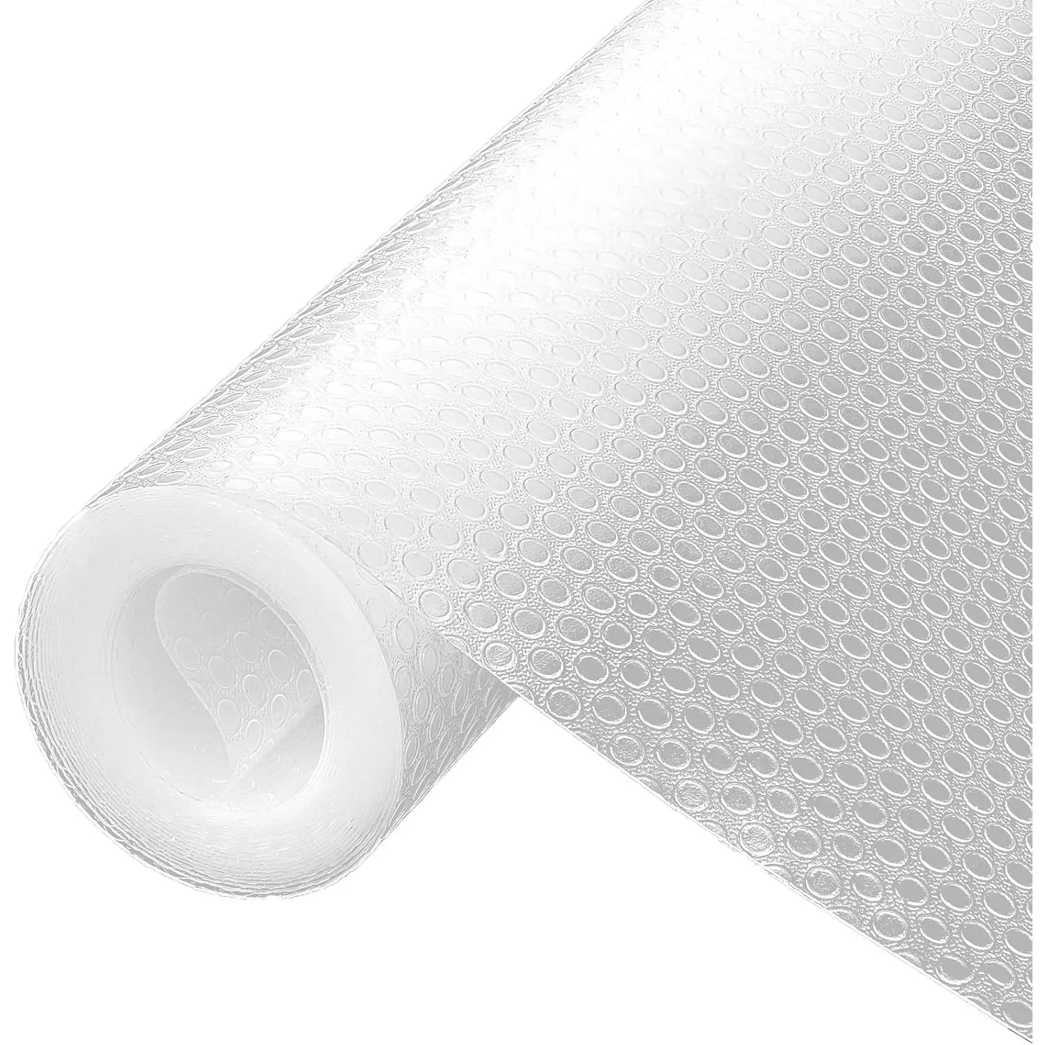 Shelf Liner,  Refrigerator Liner, Drawer Liners for Kitchen Cabinet, Bathroom Under Sink Mat Non Adhesive Fridge Liner EVA Place Mats Roll - Clear 17.7"×78.7"