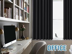 H.VERSAILTEX 2 Panels 100% Blackout Curtain for Bedroom Thermal Insulated Full Blackout Curtains for Living Room Energy Efficiency Window Draperies with Black Liners