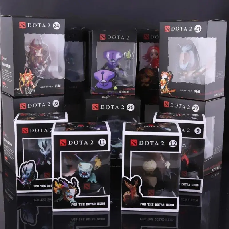 2026 new Dota 2 Figure Action Heroes Set Jakiro Shadow Fiend Snapfire Earthshaker Drow Ranger Rubick Treant PVC Q Version 4" Toy Doll