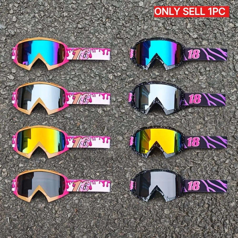 Off-road motorbike goggles – ATV, off-road motorbike, UTV and MX off-road riding goggles, Motocross Goggles, with UV-protective, dust-proof and anti-fog lenses, suitable for men, women and teenagers