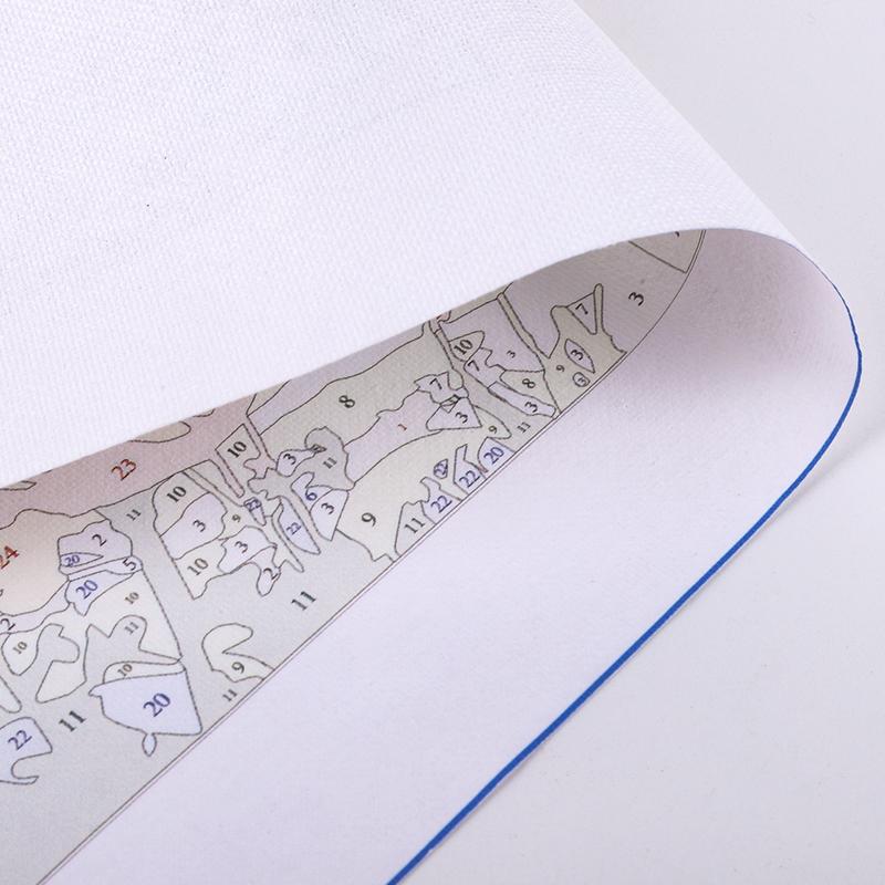 Paint By Numbers Kit On Canvas DIY Oil Art Silhouette Girl Face Picture40x40cm