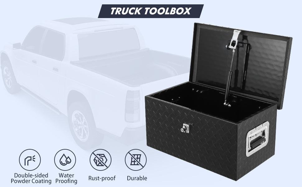 【Black Friday】GARVEE 20 Inch Heavy Duty Aluminum Diamond Plate Tool Box with Lock and Keys, Waterproof Storage Organizer for Pick Up Truck Bed, RV Trailer/Van, Features Side Handle for Easy Transport. 【Black Friday】GARVEE 20 Inch Heavy Duty Aluminum Diamond Plate Tool Box with Lock and Keys, Waterproof Storage Organizer for Pick Up Truck Bed, RV Trailer/Van, Features Side Handle for Easy Transport.