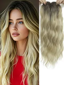💃 Effortless Volume Wavy Clip-In Hair Topper | Premium Kanekalon, Natural Soft Wave, Covers Thinning Hair for Instantly Confident All-Day Wear