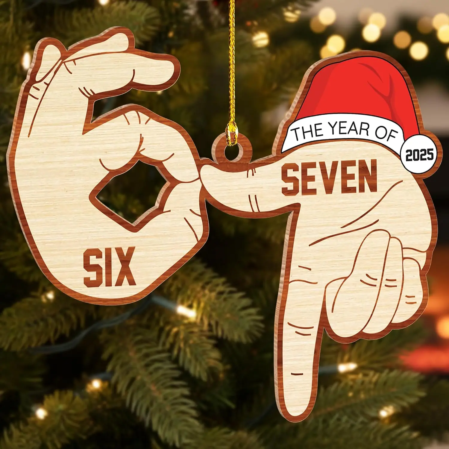 67 Christmas Ornament - Funny Six Seven Ornaments 2025-67 Meme   Decor for Tree - Gen Z, Gen Alpha Slang Meme Decor Trendy for Teens, , Adults - Funny White Elephant Gifts - 6 7 Gifts