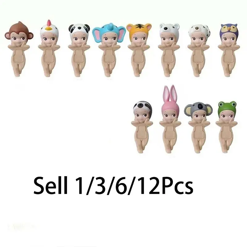 Angel Mini Figurines Set, Cute Animal Angels Collectible Toys, Desktop Decorative Ornaments, Perfect Gift for Kids & Adults