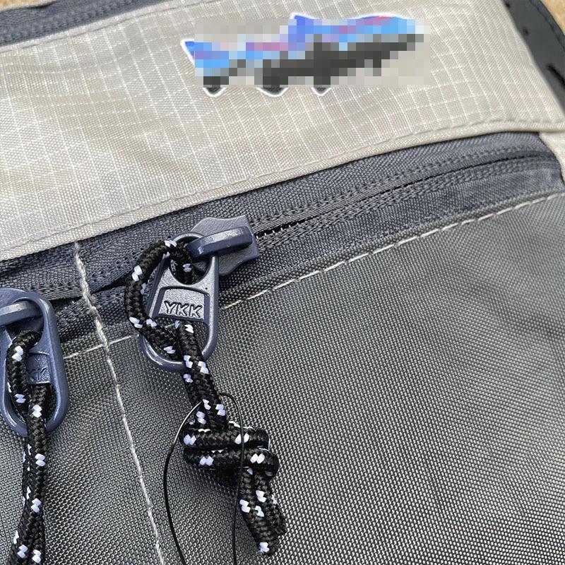 Color-Block Fishing Crossbody Bag Trendy Street Style Shoulder Bag Unisex Outdoor Waterproof Small Bag Multi-Functional Phone Bag