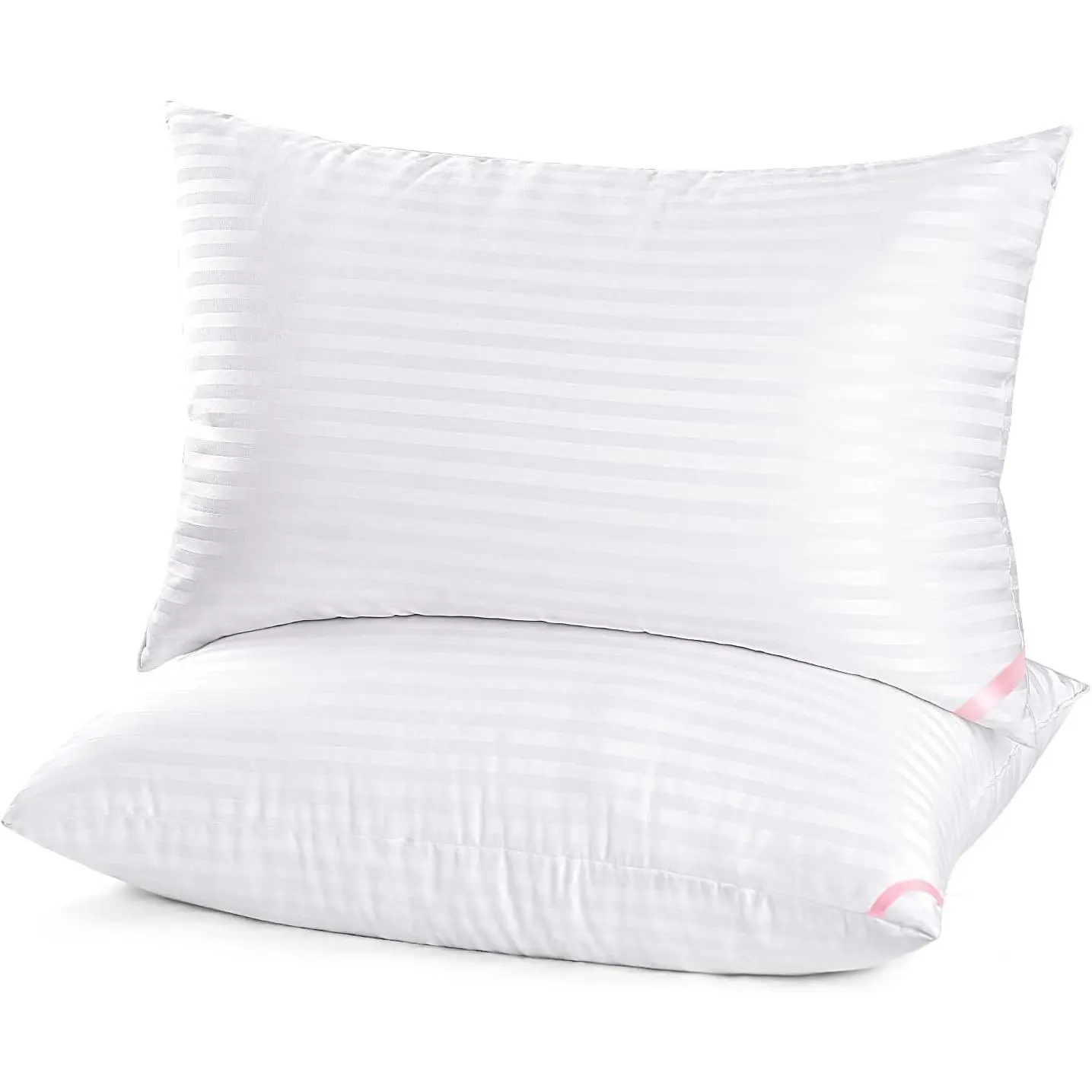 Hotel Collection Bed Pillows for Sleeping 2 Pack Queen Size, Pillows for Side and Back Sleepers, Super Soft Down Alternative Microfiber Filled Pillows, 20 x 30 Inches