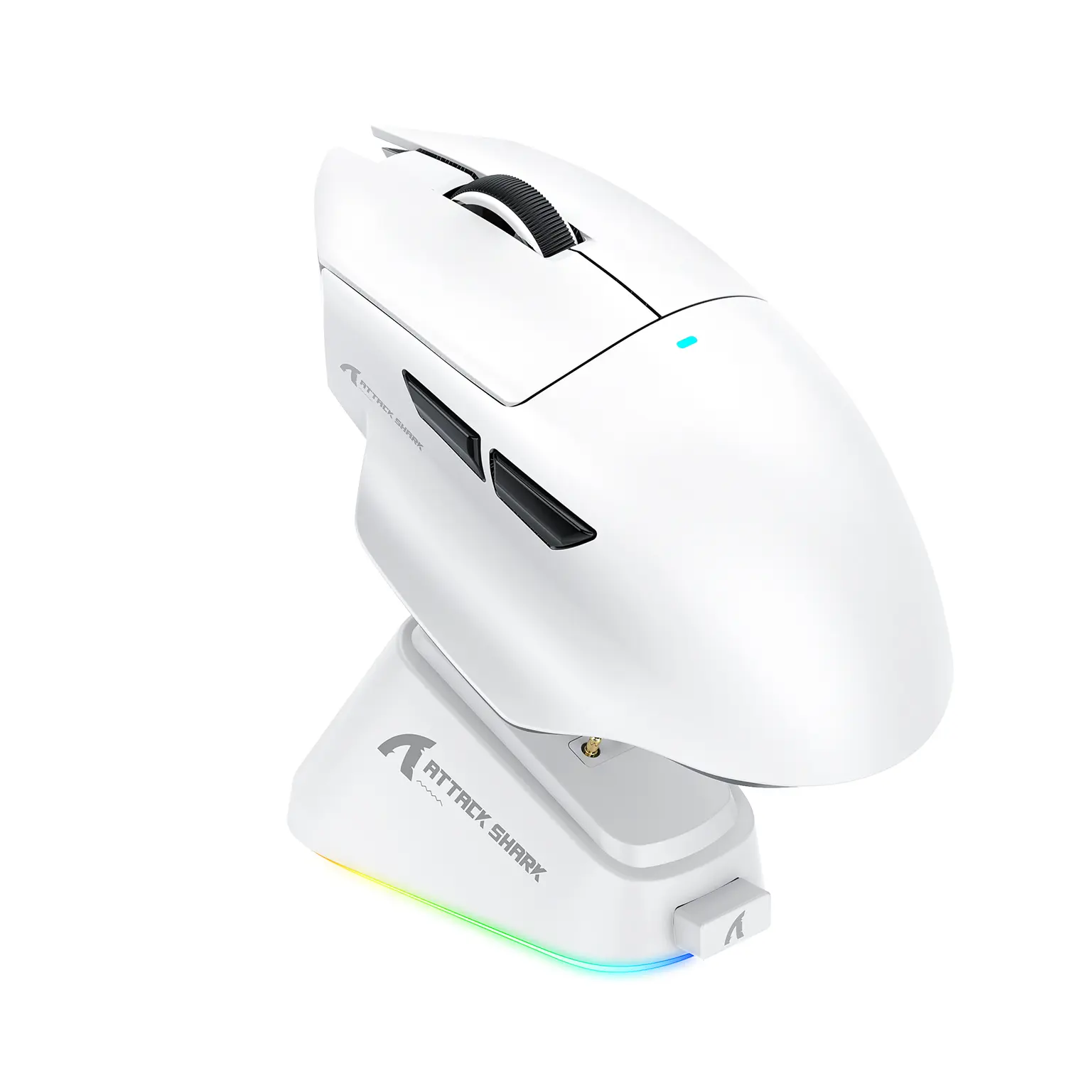 ATTACK SHARK V6 lightweight wireless gaming mouse, tri-mode (2.4G/USB-C wired/BT), 25000 DPI, PixArt PAW3311 optical sensor, 100 million click lifespan, 500 mAh, 65g ultra-light mouse, compatible with Win11/Xbox/PS/Mac systems
