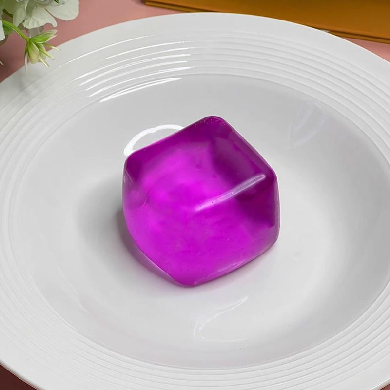 Soft Sensory Toy Stress Reduction Fang, Elastic Stress Reduction Ball (Children and Adults), Soft Ice Cube Sugar Ball (Boys and Girls), Slow Rising Soft Ball, Squeeze Ball, Autism Anxiety Relief, Gifts