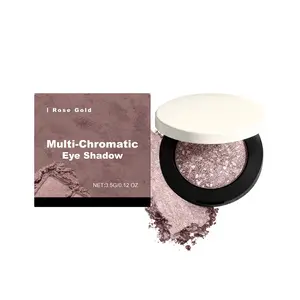 Rose Gold Glitter Shimmer Eyeshadow with Mineral Oil & Beeswax Sparkly Shimmer Eyeshadow | Waterproof Formula Long-Lasting Color, Versatile for Daily & Party Wear Glitter Beauty Eye Makeup Products