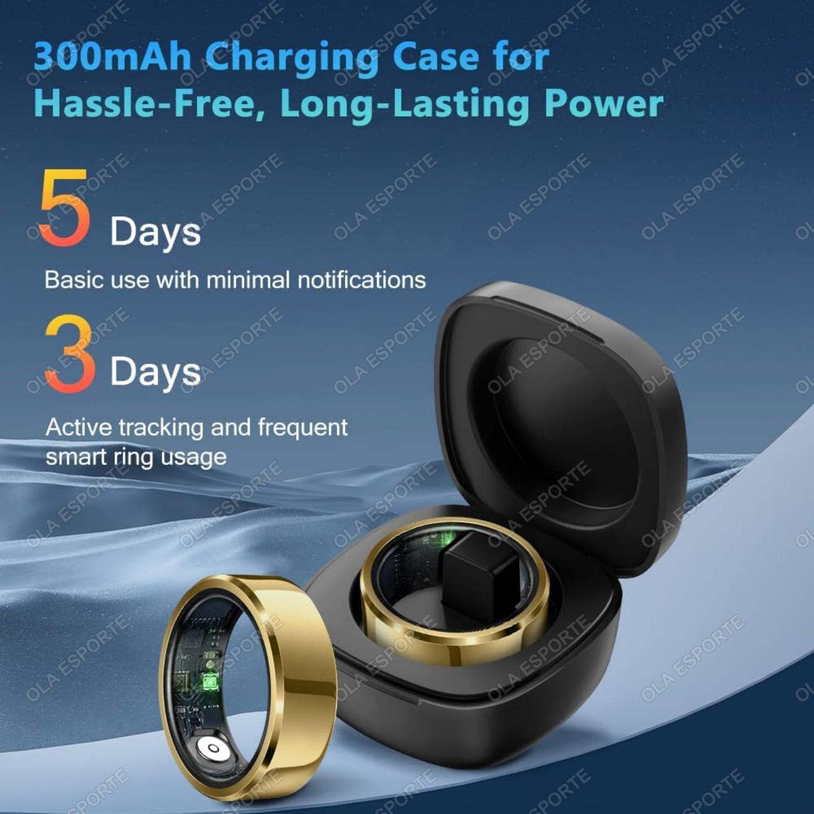 Health Smart Ring Blood Pressure Heart Rate Sleep Monitor IP68 & 5ATM Waterproof Multi Sport Mode for Men Women Health Smart Ring Blood Pressure Heart Rate Sleep Monitor IP68 & 5ATM Waterproof Multi Sport Mode for Men Women