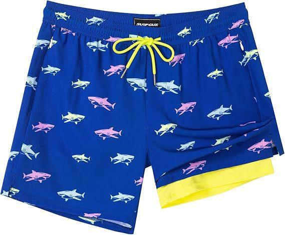 Men's Beach Shorts with Mesh Lining Quick Dry Swimwear, Hawaiian Style Pockets quick dry swim trunk wetsuit Women's Compression Volleyball Shorts Quick-Dry Breathable Swim Trunks Camo Camouflage Swimsuit Bikini Set