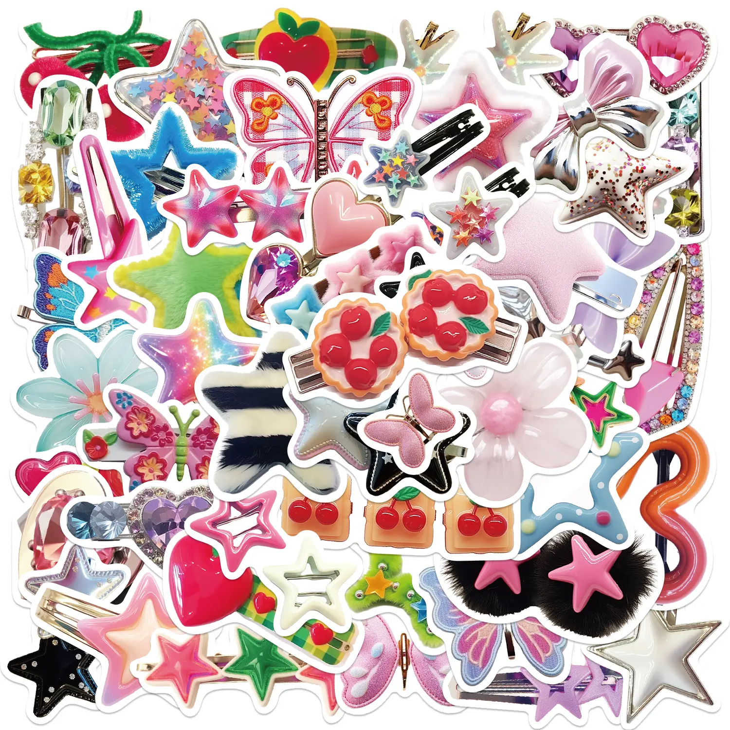 50pcs Y2K-style Graffiti Stickers-suitable for Scrapbooks, Journals, Laptops, Water Bottles, Cars, and More. Featuring Faith-based Designs and Positive Messages, These Make Great Gifts.