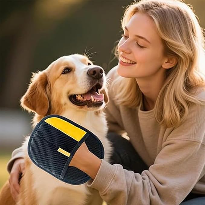 Electrostatic Pet Hair Removal Gloves, Reusable Cat & Dog Hair Remover for Couch, Furniture, Carpet, Car Seat, Upgraded Animal Fur Removal Tool, Cat Grooming Gloves