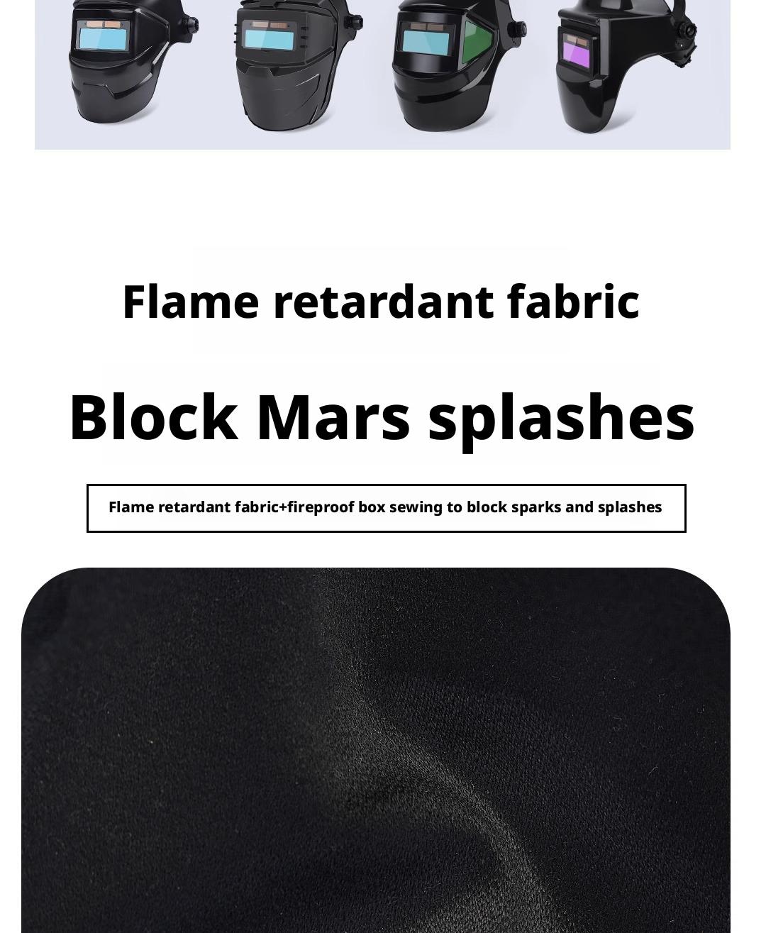 Welding Face-proof Hood, Front And Rear Cloth Covers, Welding Helmet Accessories, Welding Flame-retardant, Anti-spatter, Anti-backlight, Anti-scalding Protective Cover, Welder Gifts. dark  mode  glasses diy  welding  tool