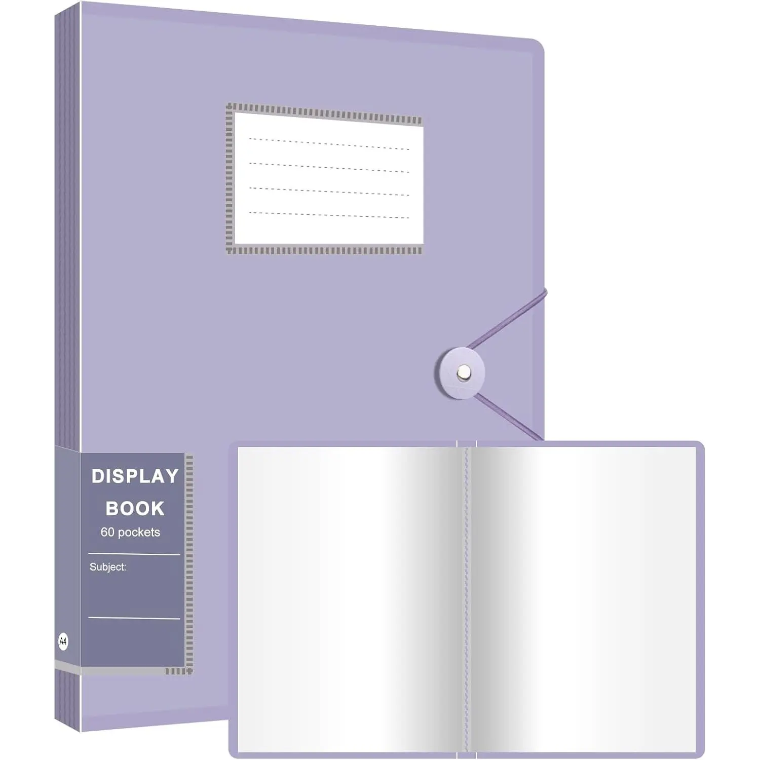 Presentation Binder, 60 Pocket Display Folder with Clear Sleeves,  | Professional Displays for Presentations, Reports and Collections with Transparent Pages for Quick Viewing and Easy Sorting