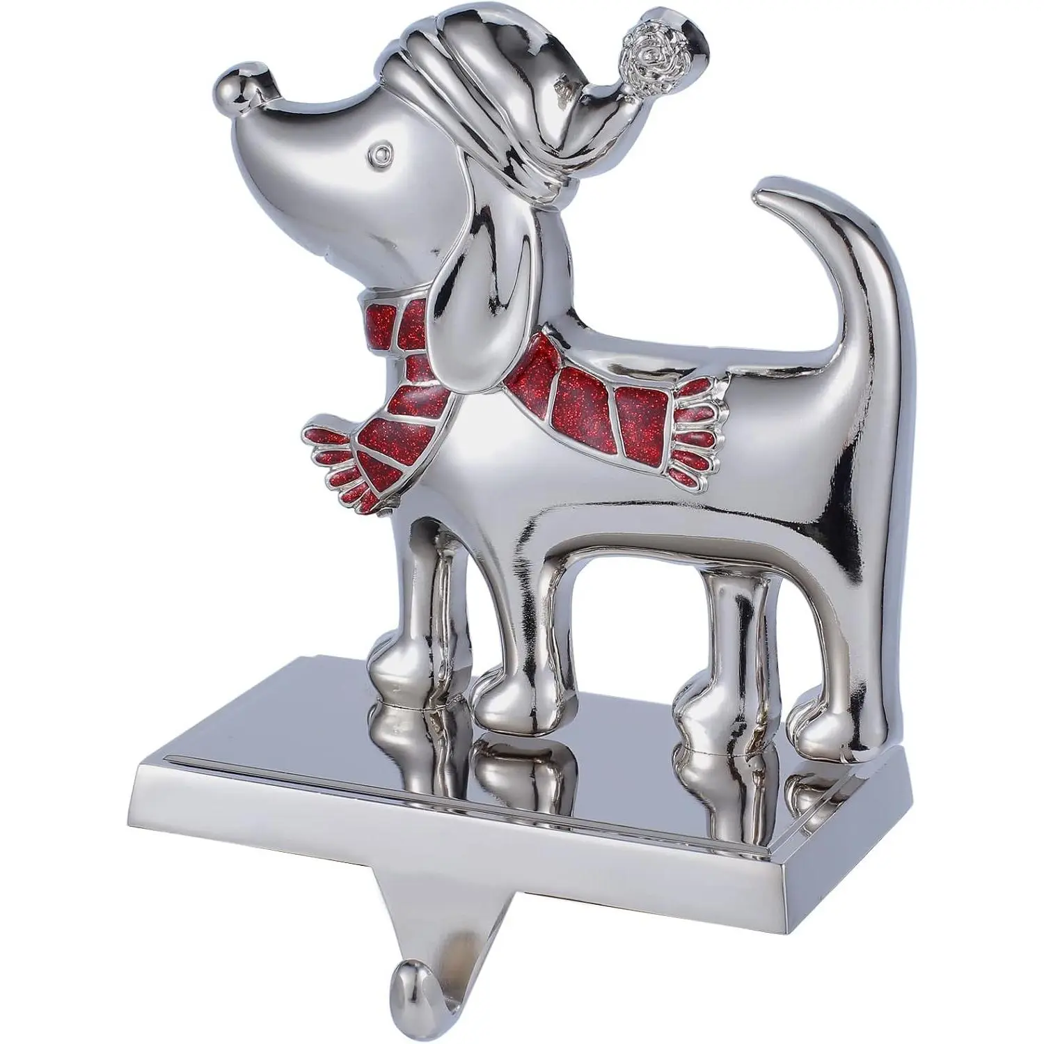 Dog Stocking Holder for Mantel -Dog Christmas Stocking Holder for Fireplace Christmas Stocking Hangers for Mantel Stocking Hooks for Fireplace Stocking Holders for Christmas (Dog Stocking Holder)