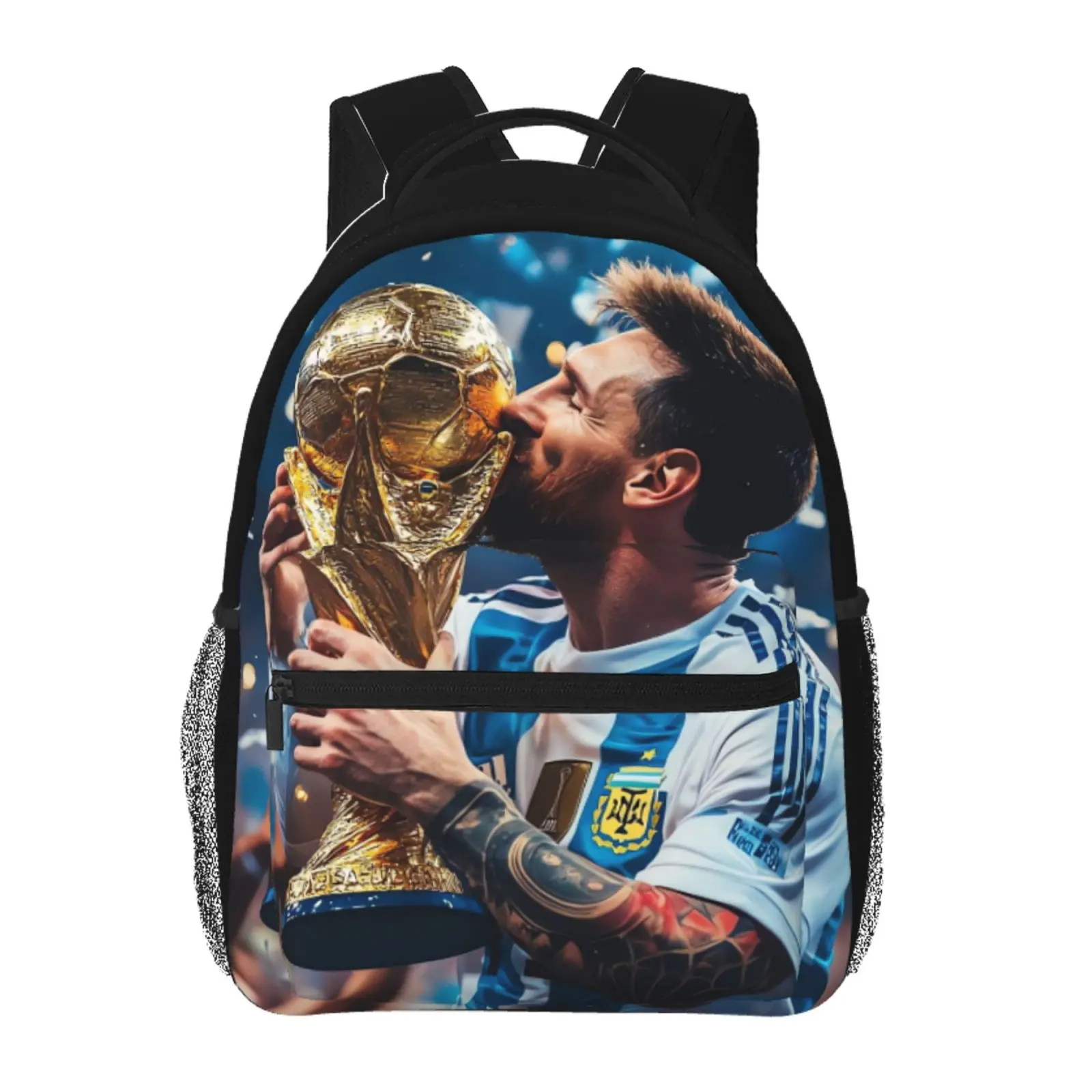 Anime Messi9 Printed Backpack, Cute School bag for Girls Boys Teens, Cartoon Backpacks Kawaii Kids Lightweight backpack with adjustable straps Bookbag, Travel, School, College, Work, Backpack, Daily Use