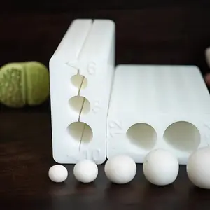 A set of clay ball tools, can make 4mm, 5mm, 6mm, 7mm, 8mm, 10mm, 12mm balls, includes a positioning punch, suitable for clay enthusiasts