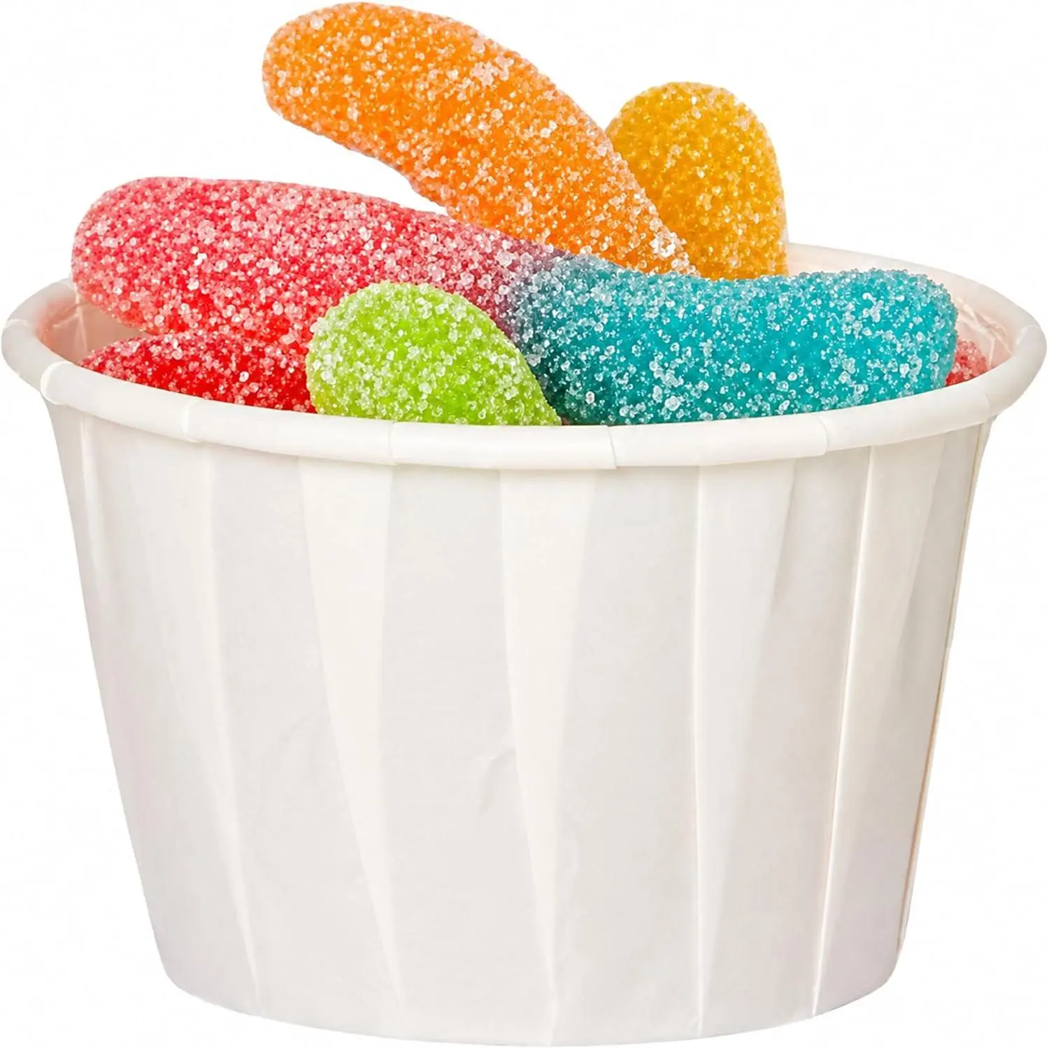 500 Pack 2 oz Paper Souffle Portion Cups - Disposable Condiment, Sample &  Cups for Jello Shots, Pills, Ketchup, Sauce