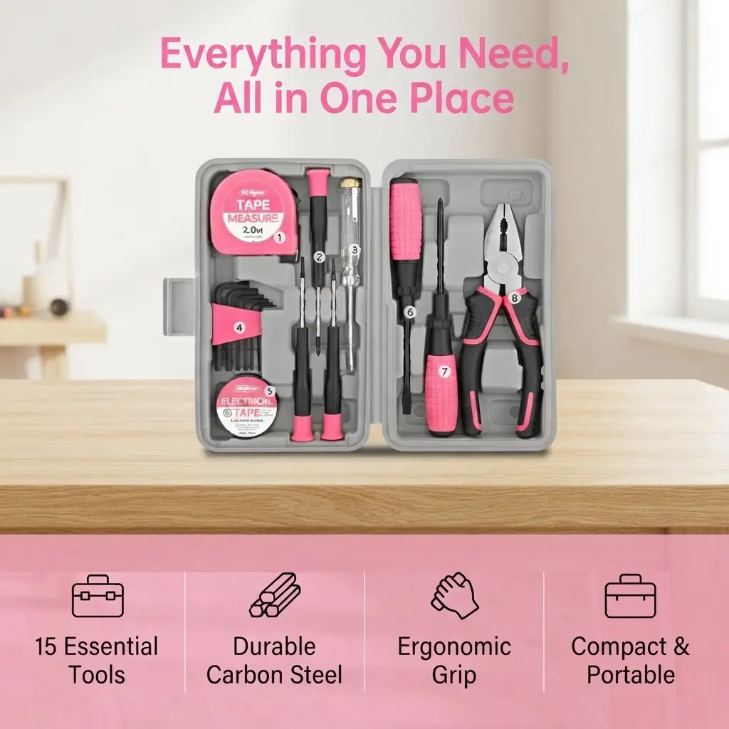 Multifunctional Household Combination Tool Set Electric Drill Power Tools Home Renovation Repair Hardware Toolbox