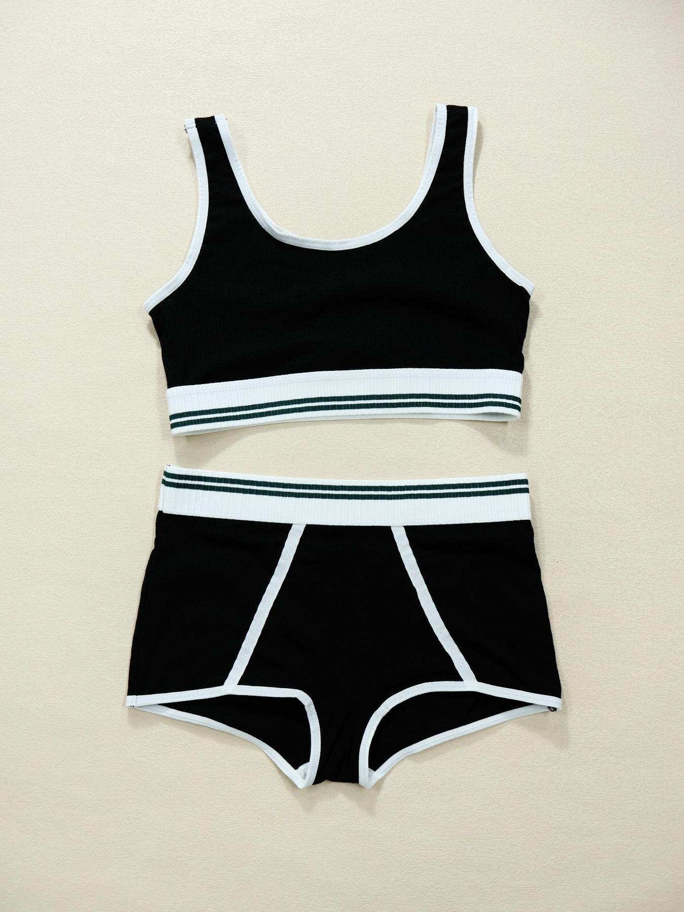 Women's Solid Wireless Bra & High Waist Panty Set, Basic Breathable Comfortable Lingerie Set for Daily Wear, Underwear Set for All Seasons, Women's Underwear Set, Casual Soft Panties