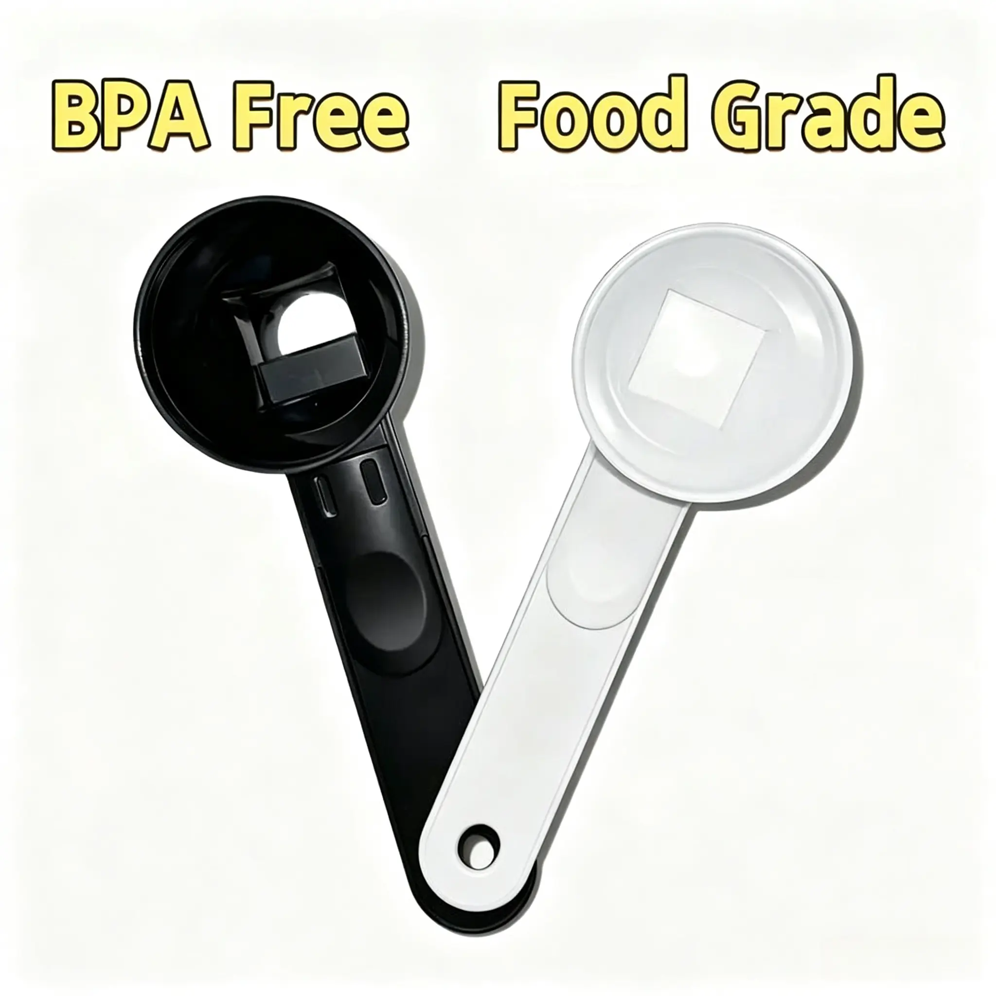 Protein Powder Sliding Spoon | Buy 1 Get 1 Free, BPA‑Free Food Grade Funnel Scoop for Creatine Pre‑Workout, Coffee, Milk & Smoothie Powder, Kitchen Gadget