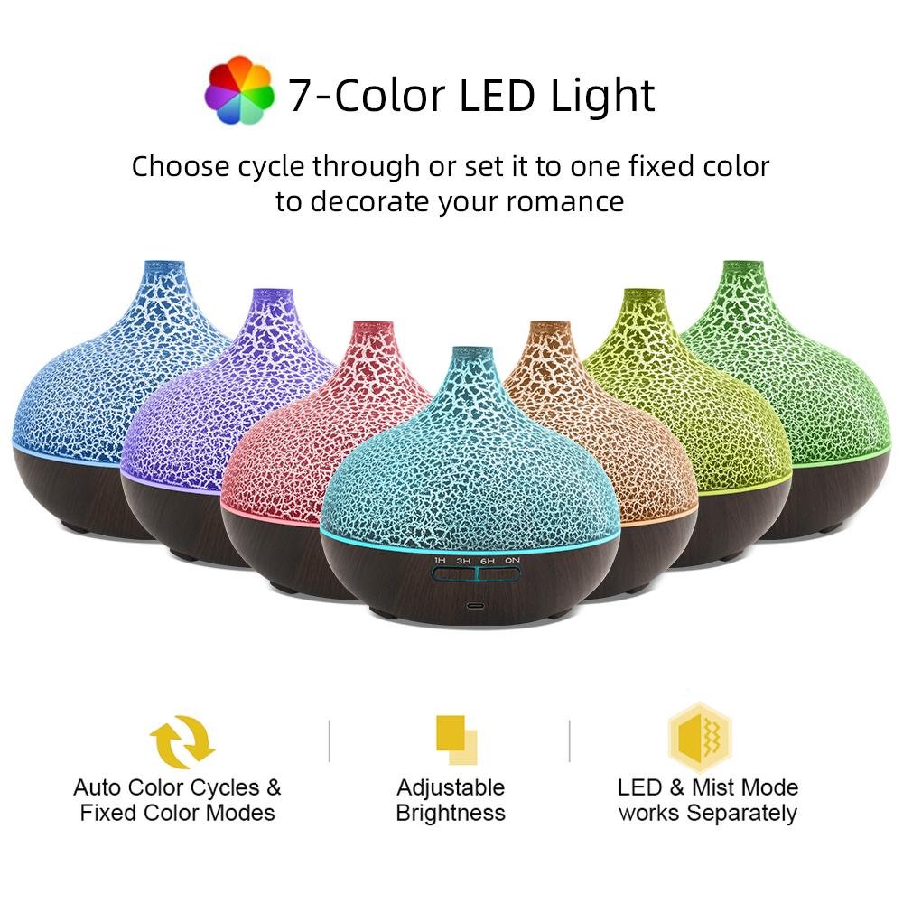 Air Humidifier and Essential Oil Diffuser Combo,  Ultrasonic Cool Mist Humidifier for Large Room Bedroom, Remote Control, Ultra Quiet, Auto Shut-Off