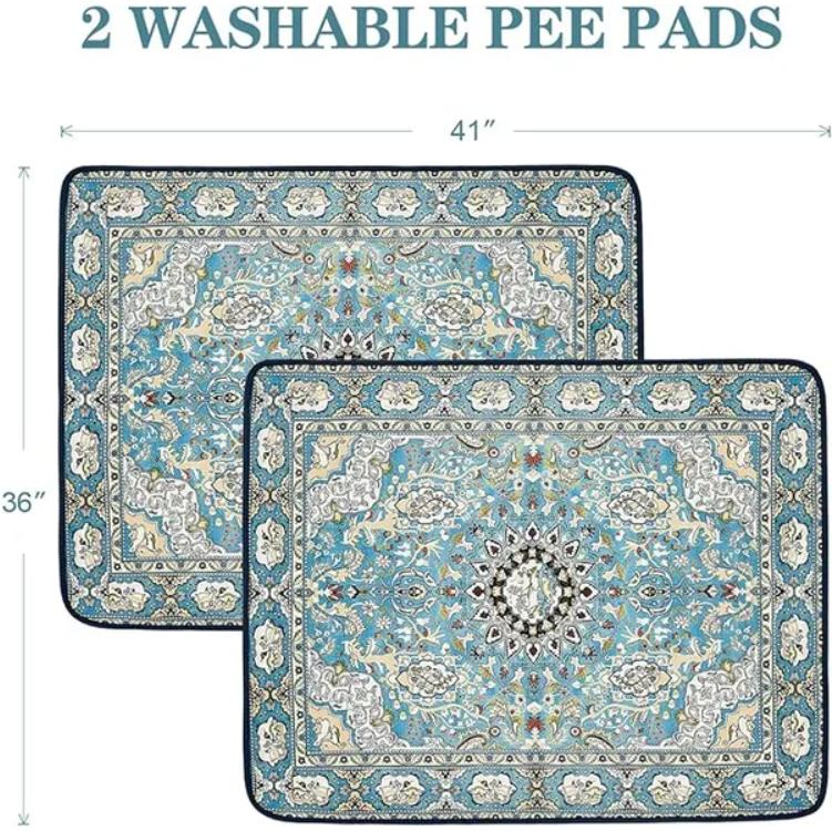 Qeils Washable Pee Pads For Dogs, 2 Pack Reusable Puppy Pads 36x41 Super Absorbent Leakproof Dog Training Pads, Non-Slip Potty Pads For Floor, Crate, Couch, Whelping Pads Litter Mat Pet Supplies orthopedic mattress dog bed Qeils Washable Pee Pads For Dogs, 2 Pack Reusable Puppy Pads 36x41 Super Absorbent Leakproof Dog Training Pads, Non-Slip Potty Pads For Floor, Crate, Couch, Whelping Pads Litter Mat Pet Supplies orthopedic mattress dog bed