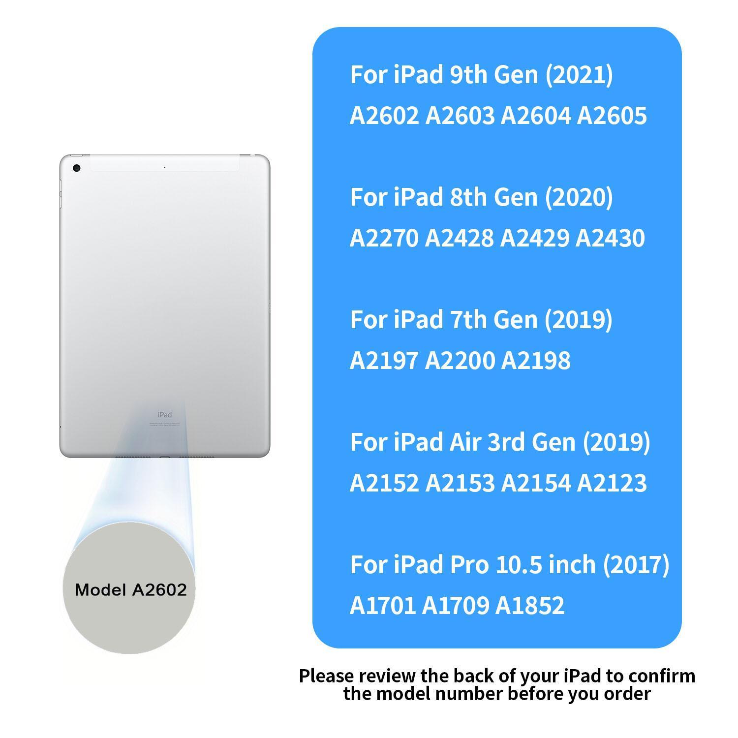Multi-touch Tablet Keyboard Case, Portable Business Keyboard, Multifunctional Keyboard, Click-anywhere Trackpad, Keyboard with Touchpad, Suitable For iPad 10.2-inch(7/8/9 generation - 2019, 2020, 2021)-10.5 iPad Air3/Pro(2019/2017)