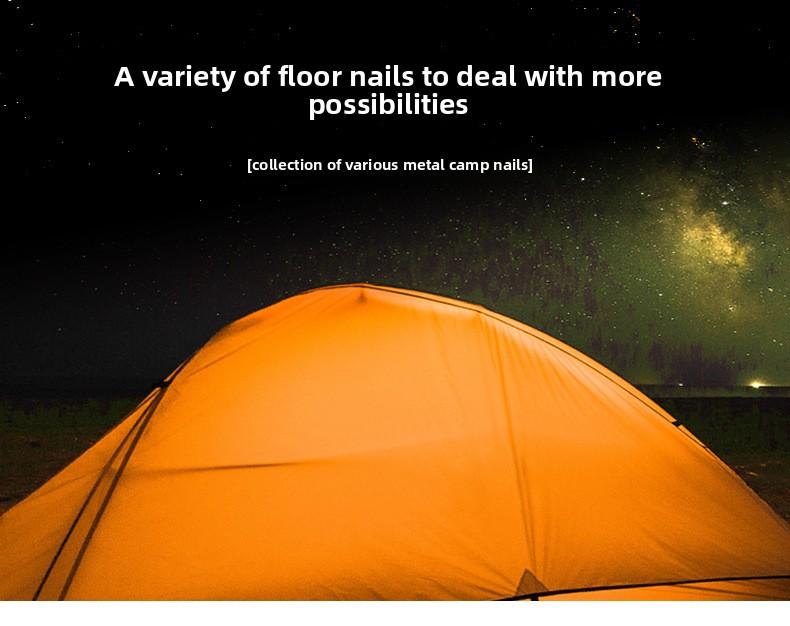 Titanium Tent Pegs Outdoor Camping Ground Nails for Sand & Gravel Terrains Heavy Duty Tent Stakes