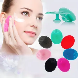 1PC silicone facial cleanser facial pores black exfoliating facial cleanser facial SPA massage brush skin cleansing scrub tool