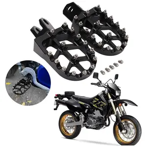 Motorcycle Foot Pegs, CNC Footpegs Footrest Foot Pedals Rests for DRZ400 2000-2004 DRZ400E 2000-2007 DRZ400S 2000-2024 DRZ400SM 2005-2024 RM250