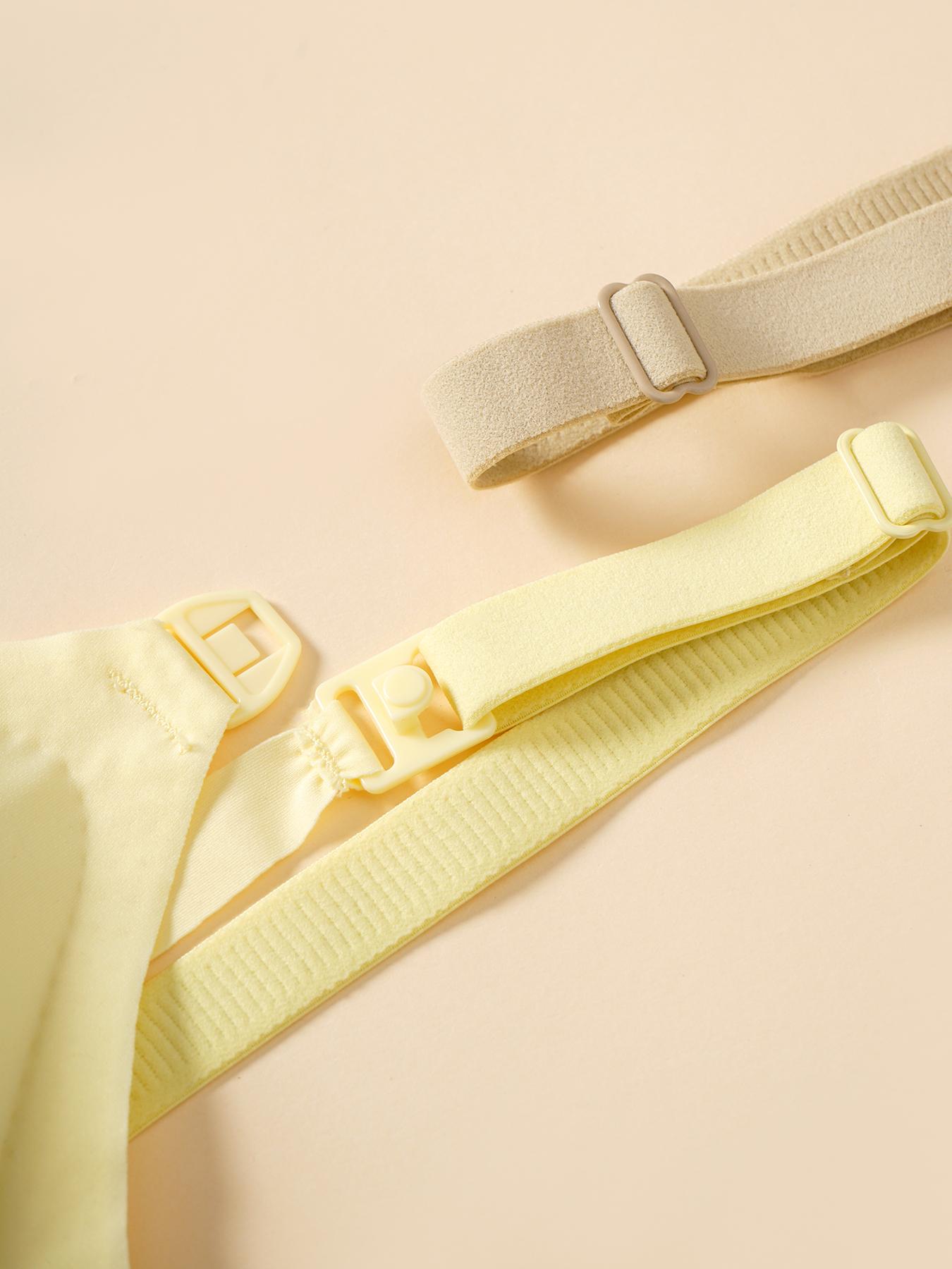 Maternity's Solid Wireless Bra, Comfortable Breathable Maternity Lingerie, Maternity Underwear