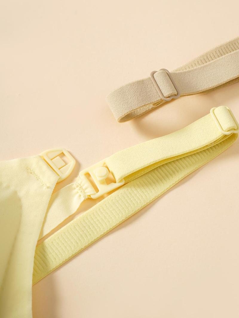 Maternity's Solid Wireless Bra, Comfortable Breathable Maternity Lingerie, Maternity Underwear