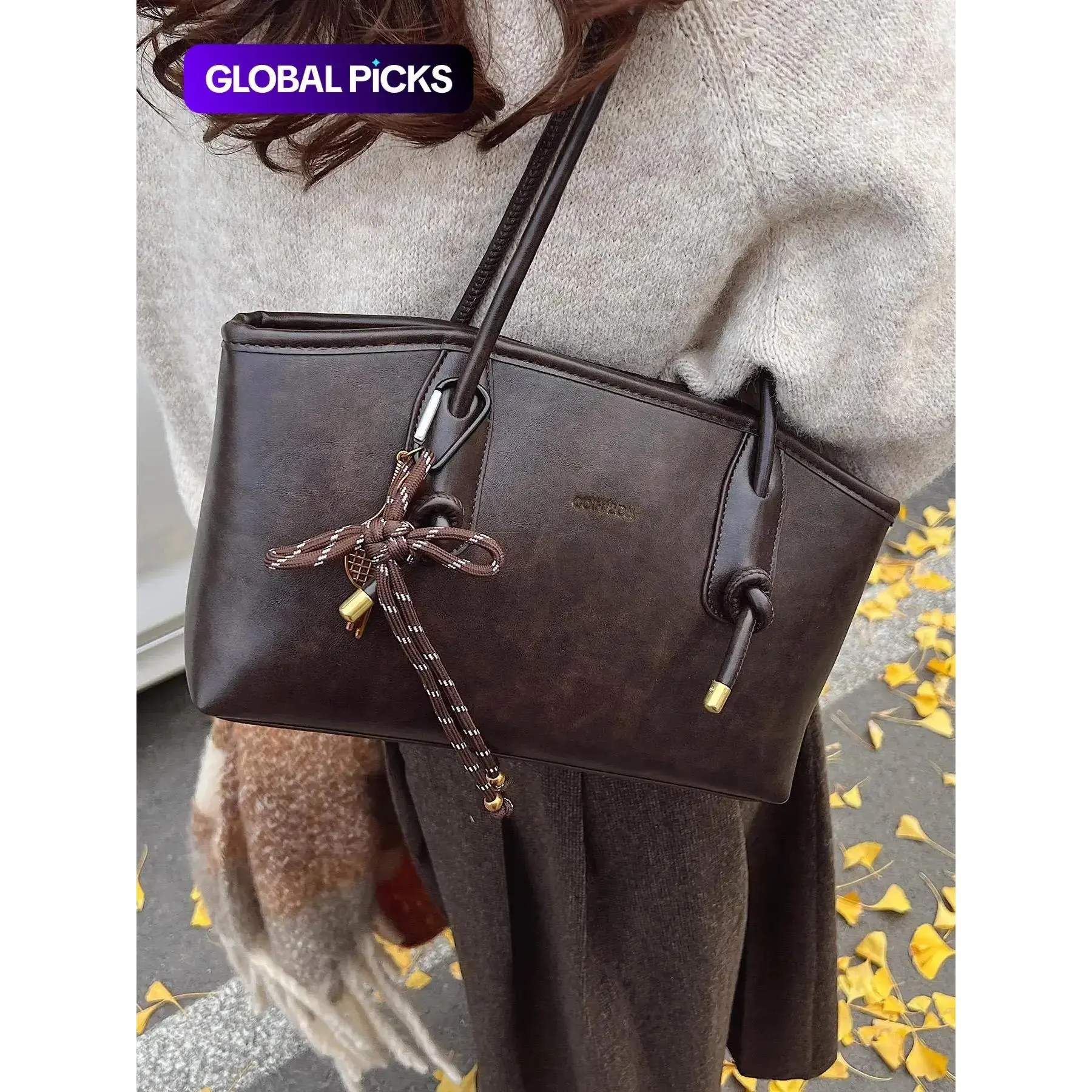 26 Women's Elegant Solid Color Shoulder Bag, Fashionable Large Capacity Crossbody Bag for Daily Used, Casual Trendy Versatile High-quality Daily Commuting Bag, Fashionable Unique Bags #GLOBAL PICKS