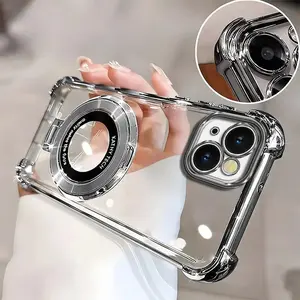 Compatible with iPhone 13 | Premium Clear Electroplated Phone Case with Ring Holder, 4-Corner Shockproof & Full Camera Protection HNL0144